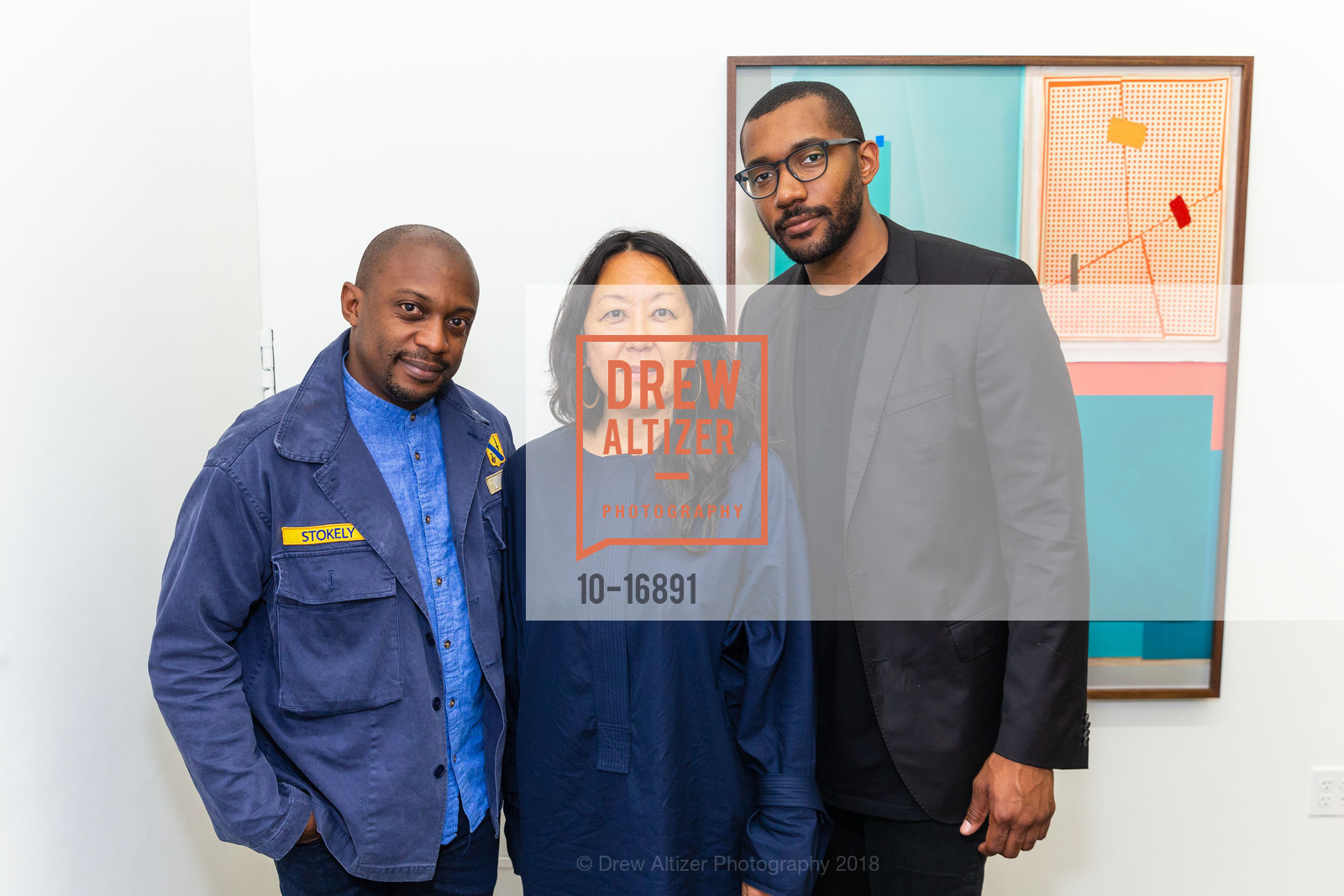 Hank Willis Thomas, Gee JU, Matthew Angelo Harrison, Kinship: Celebrating 10 Years of Jessica Silverman Gallery, Jessica Silverman Gallery. 488 Ellis Street, July 19th, 2018, Photo #10-16891 Hank Willis Thomas, Gee JU, Matthew Angelo Harrison, Photo #10-16891