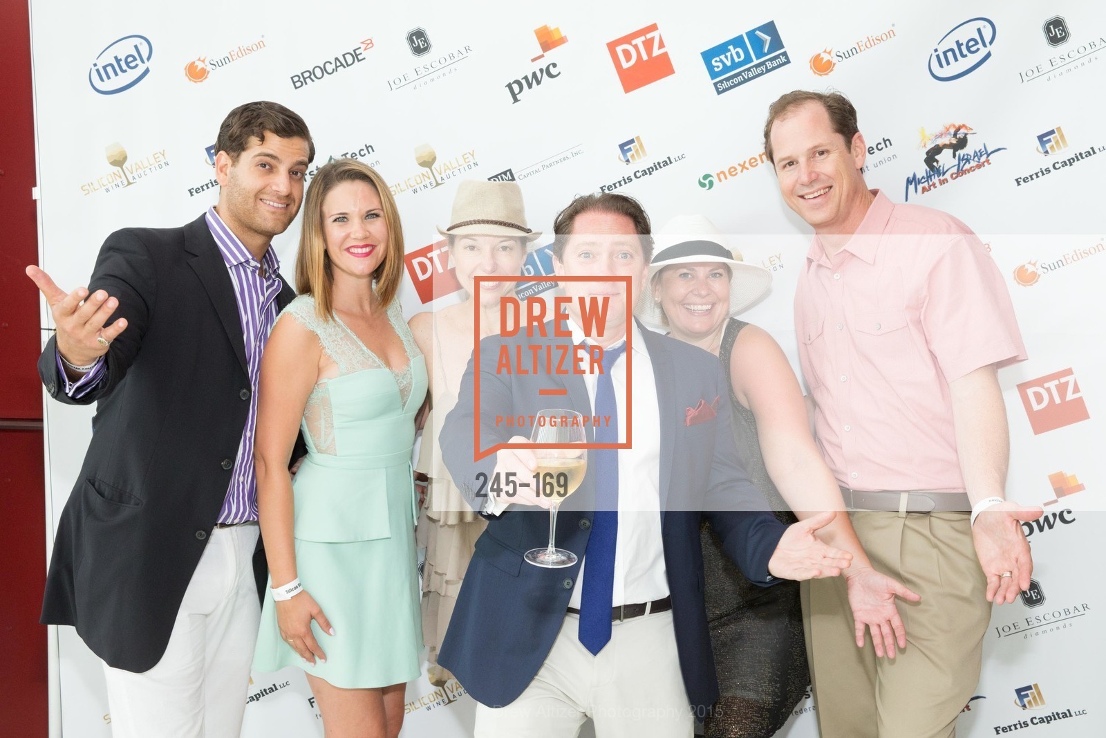 Daniel Sharabi, Sophie Sharabi, Alex Skillman, Liam Mayclem, Lindsey Stevens, Silicon Valley Wine Auction Benefiting Silicon Valley Education Foundation, Levi's Stadium. 4900 Marie P. DeBartolo Way, June 19th, 2015,Drew Altizer, Drew Altizer Photography, full-service agency, private events, San Francisco photographer, photographer california