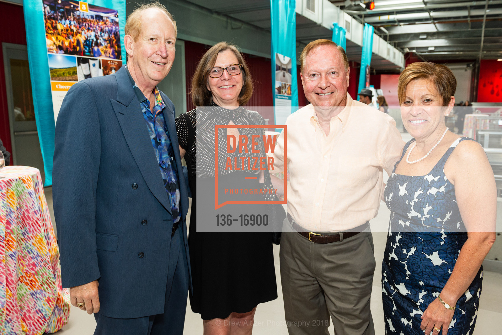 Mike Dixon, Sharon Dixon, Bob Kresek, Susan Kresek, Festival Napa Valley 2018 Arts for All Gala at HALL St Helena, HALL Wines. 401 St. Helena Highway, July 22nd, 2018, Photo #136-16900 Mike Dixon, Sharon Dixon, Bob Kresek, Susan Kresek, Photo #136-16900