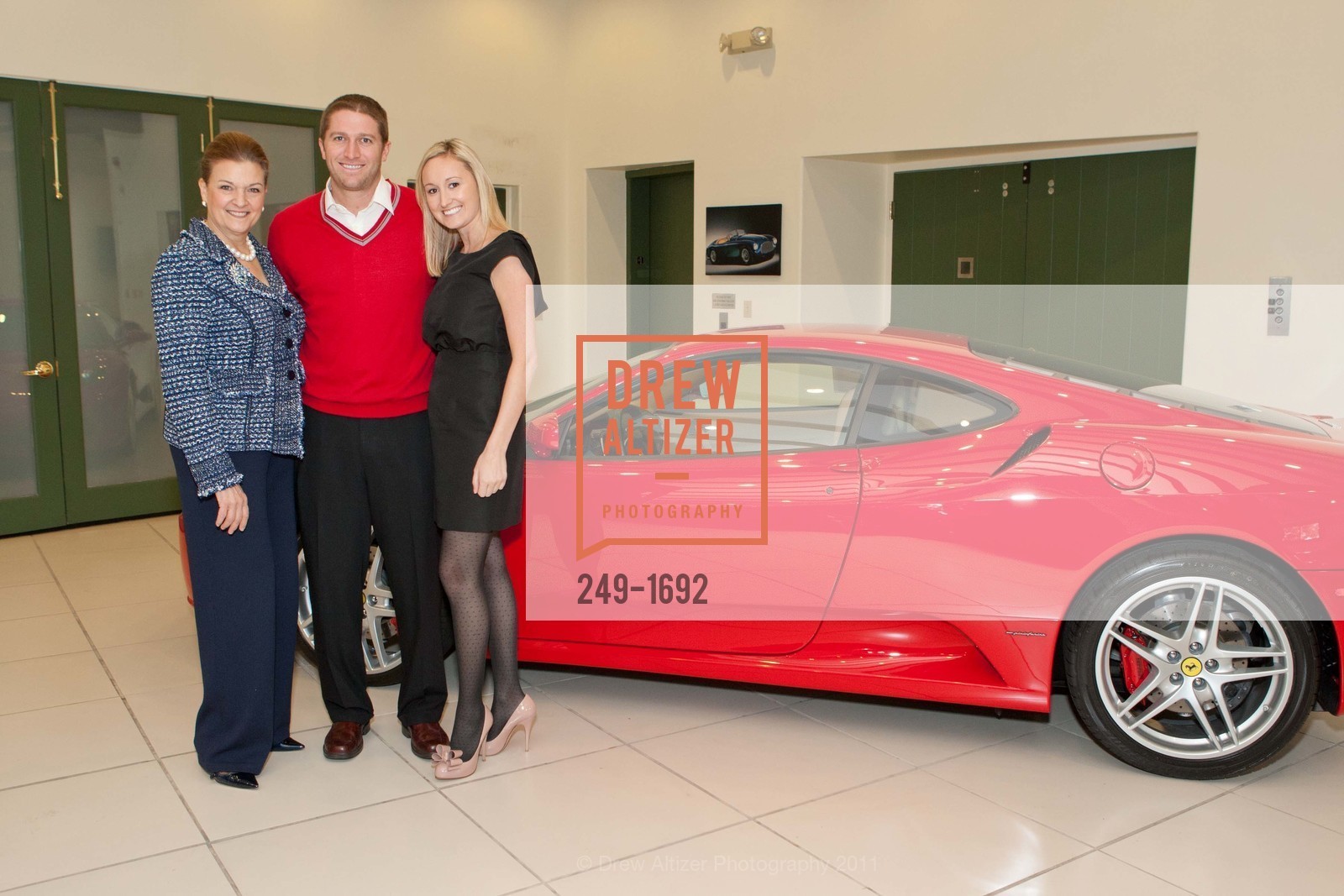 Susan Malott, Guy Kornblum, Jessica Berridge, San Francisco Opera Guild - Opera Ball Post-Party at Ferrari/Maserati of San Francisco, US, December 11th, 2011, Photo #249-1692 Susan Malott, Guy Kornblum, Jessica Berridge, Photo #249-1692