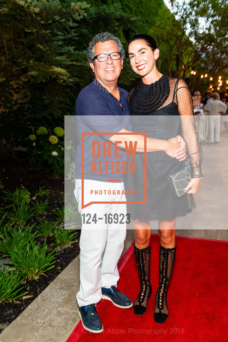 Robert Torres, Gloria Torres, Festival Napa Valley 2018 Patron Dinner at Frank Family Vineyards, Frank Family Vineyard. 1091 Larkmead Lane, July 25th, 2018, Photo #124-16923 Robert Torres, Gloria Torres, Photo #124-16923