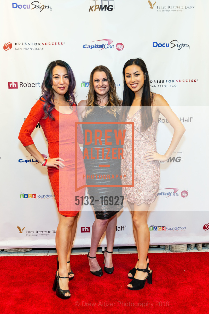 Ren Friedman, Jessica Mason, Jolie Wong, Dress for Success Gala 2018: You Wear It Well, Julia Morgan Ballroom. 465 California Street, July 26th, 2018, Photo #5132-16927 Ren Friedman, Jessica Mason, Jolie Wong, Photo #5132-16927