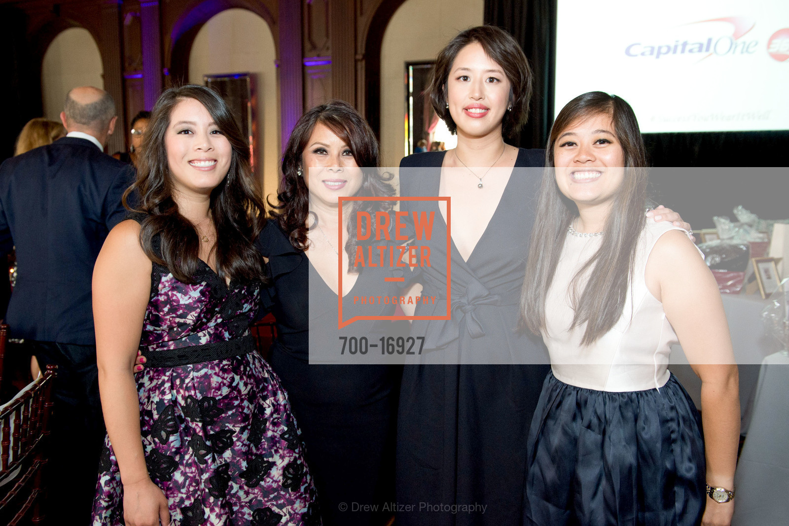 Marissa Seto, Sharon Seto, Tiffany Lui, Melanie Seto, Dress for Success Gala 2018: You Wear It Well, Julia Morgan Ballroom. 465 California Street, Photo #700-16927 Marissa Seto, Sharon Seto, Tiffany Lui, Melanie Seto, Photo #700-16927