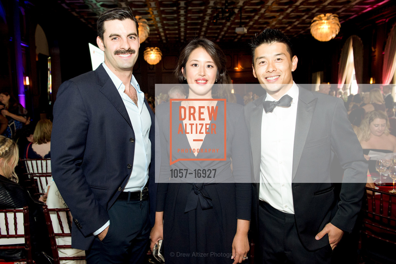 WIlliam Lange, Tiffany Lui, Andy Cao, Dress for Success Gala 2018: You Wear It Well, Julia Morgan Ballroom. 465 California Street, Photo #1057-16927 WIlliam Lange, Tiffany Lui, Andy Cao, Photo #1057-16927