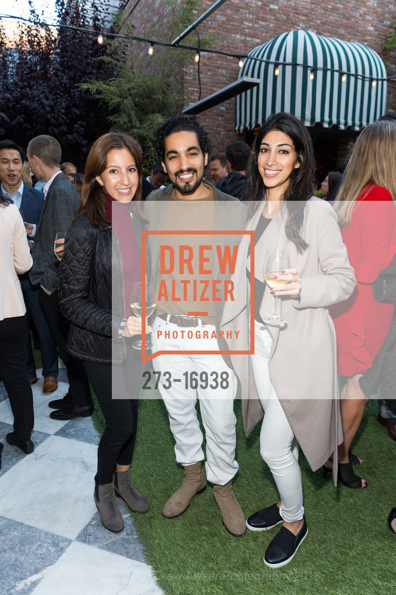 Erica Gomez, Homan Rajai, Paria Rajai, BRAVO! Club Gala Launch Party, The Battery. 717 Battery Street, August 2nd, 2018, Photo #273-16938 Erica Gomez, Homan Rajai, Paria Rajai, Photo #273-16938