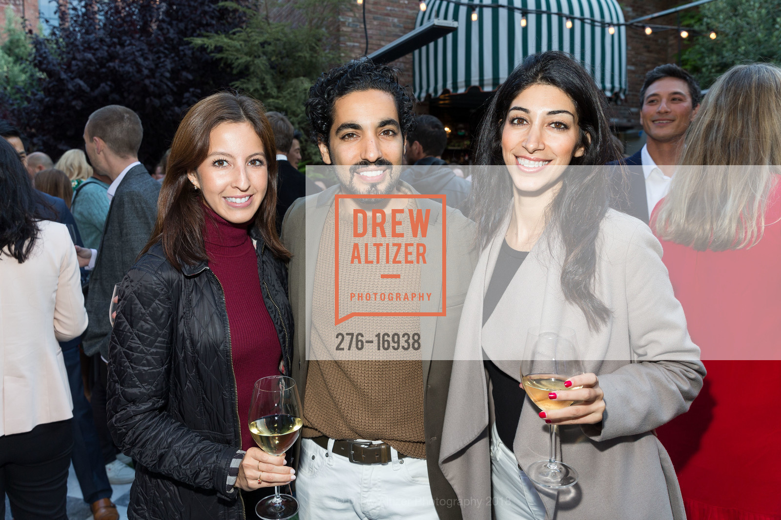 Erica Gomez, Homan Rajai, Paria Rajai, BRAVO! Club Gala Launch Party, The Battery. 717 Battery Street, August 2nd, 2018, Photo #276-16938 Erica Gomez, Homan Rajai, Paria Rajai, Photo #276-16938