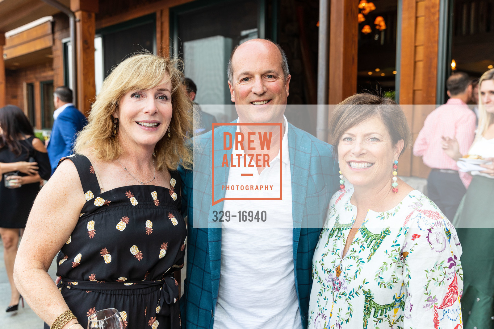 Jonna Spering, Scott Drummond, Julie Drummond, Saks Fifth Avenue Hosts The League to Save Lake Tahoe Welcome Party 2018, Wolfdale’s. 640 N Lake Blvd, August 3rd, 2018, Photo #329-16940 Jonna Spering, Scott Drummond, Julie Drummond, Photo #329-16940