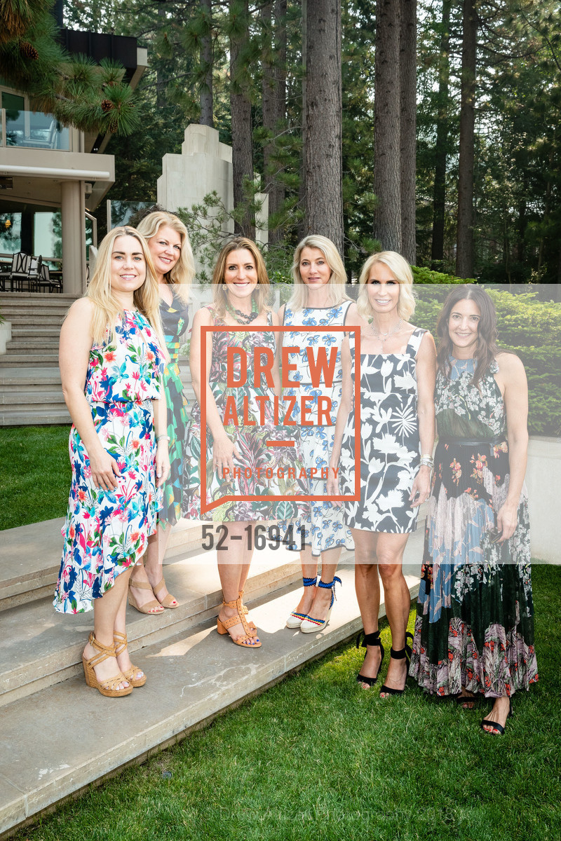 Heidi Bertagnelli, Tammy Pioch, Jessica Hickingbotham, Jeanine Rogers, Krista Giovara, BJ Topol, Saks Fifth Avenue and Oscar de La Renta Fashion Show to Benefit The League to Save Lake Tahoe 2018, Private Residence, August 4th, 2018, Photo #52-16941 Heidi Bertagnelli, Tammy Pioch, Jessica Hickingbotham, Jeanine Rogers, Krista Giovara, BJ Topol, Photo #52-16941