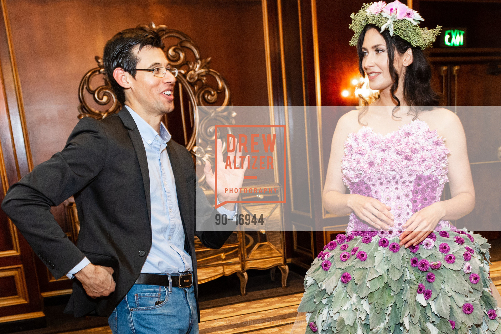 Armando de Loera, Natalia Wierzba, Salvation Army's Flower Power Luncheon 2018, Sir Francis Drake Hotel. 450 Powell St, August 8th, 2018, Photo #90-16944 Armando de Loera, Natalia Wierzba, Photo #90-16944