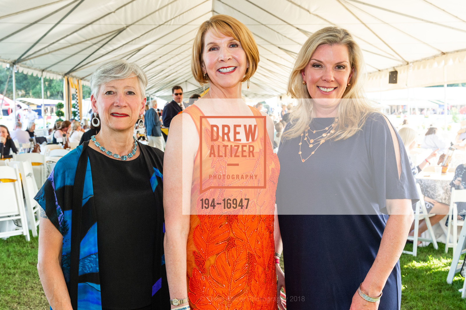 Wendy Baum, Suzanne Cheves, Cindy Gower, Gala Menlo Charity Stephen Silver $40,000 Grand Prix 2018, Menlo Circus Club. 90 Park Lane, August 10th, 2018, Photo #194-16947 Wendy Baum, Suzanne Cheves, Cindy Gower, Photo #194-16947