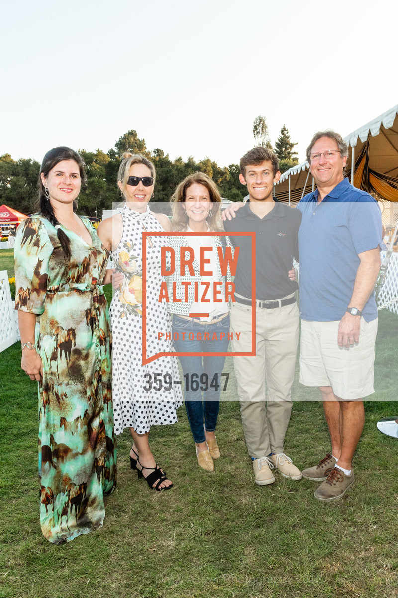 Laura Patterson, Krista Lafayette, Patty Hunsader, Grant Hunsader, Steve Hunsader, Gala Menlo Charity Stephen Silver $40,000 Grand Prix 2018, Menlo Circus Club. 90 Park Lane, August 10th, 2018, Photo #359-16947 Laura Patterson, Krista Lafayette, Patty Hunsader, Grant Hunsader, Steve Hunsader, Photo #359-16947