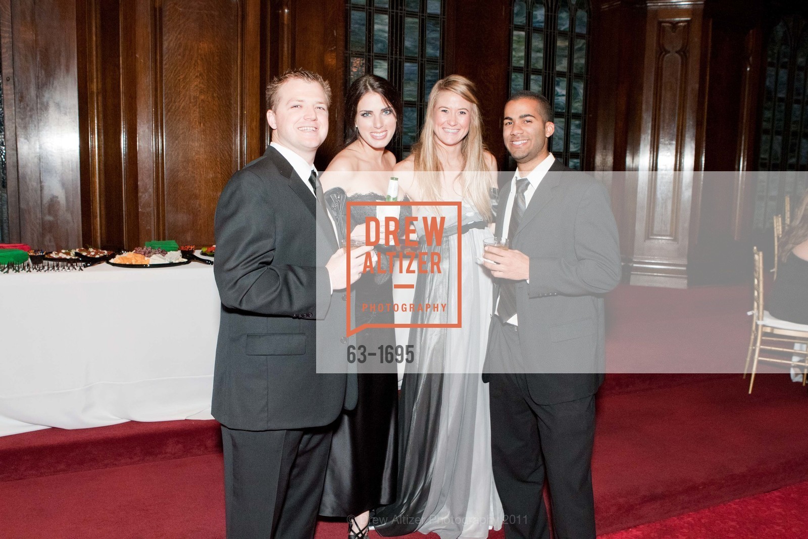 Ryan Sitov, Rachel Klarfeld, Katie Cartwright, Alex Jones, Spinsters of San Francisco Holiday Ball, US, December 10th, 2011, Photo #63-1695 Ryan Sitov, Rachel Klarfeld, Katie Cartwright, Alex Jones, Photo #63-1695