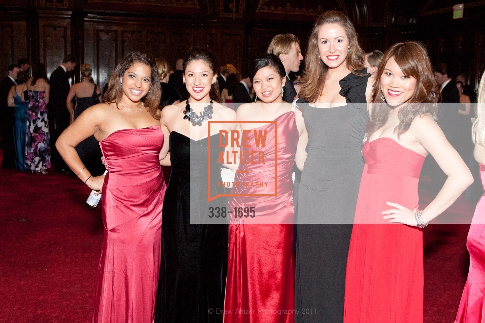 Jasleen Kals, Yusenia Herrera, Jennifer Lacson, Megan Grath, Yoyo Chan, Spinsters of San Francisco Holiday Ball, US, December 10th, 2011, Photo #338-1695 Jasleen Kals, Yusenia Herrera, Jennifer Lacson, Megan Grath, Yoyo Chan, Photo #338-1695