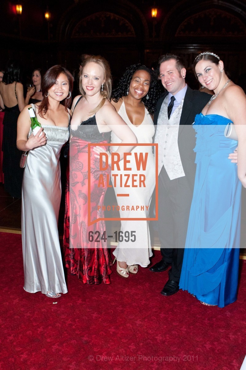 Kathy Yang, Denise Stark, Kelena Olson, Brendan Fish, Lauren Willard, Spinsters of San Francisco Holiday Ball, US, December 10th, 2011, Photo #624-1695 Kathy Yang, Denise Stark, Kelena Olson, Brendan Fish, Lauren Willard, Photo #624-1695