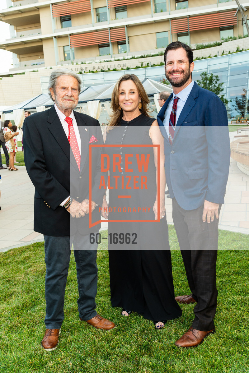 Tad Taube, Dianne Taube, Sean Taube, Dedication and Ribbon Cutting of the Susan and John A. Sobrato Pavilion and the Tad and Dianne Taube Pavilion at Lucile Packard Children's Hospital, Lucile Packard Children's Hospital Stanford. 725 Welch Road, August 21st, 2018, Photo #60-16962 Tad Taube, Dianne Taube, Sean Taube, Photo #60-16962