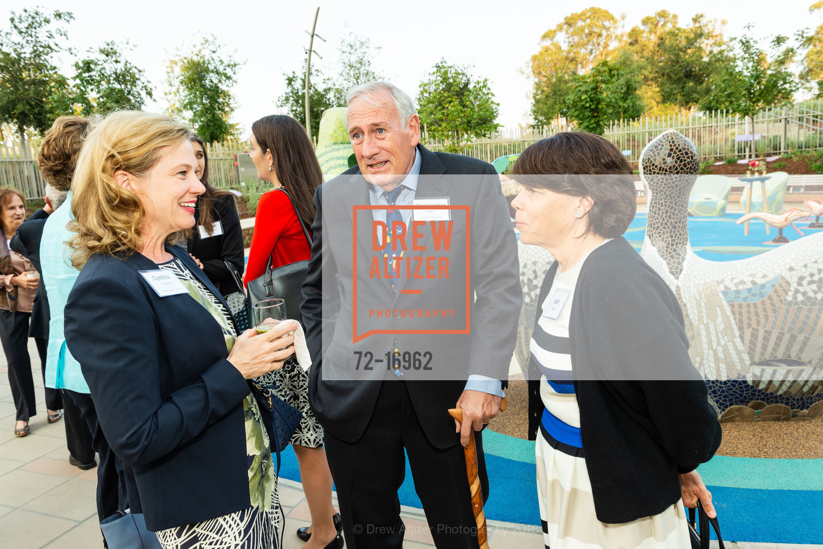 Cynthia Brandt, Chris Dawes, Beth Dawes, Dedication and Ribbon Cutting of the Susan and John A. Sobrato Pavilion and the Tad and Dianne Taube Pavilion at Lucile Packard Children's Hospital, Lucile Packard Children's Hospital Stanford. 725 Welch Road, August 21st, 2018, Photo #72-16962 Cynthia Brandt, Chris Dawes, Beth Dawes, Photo #72-16962