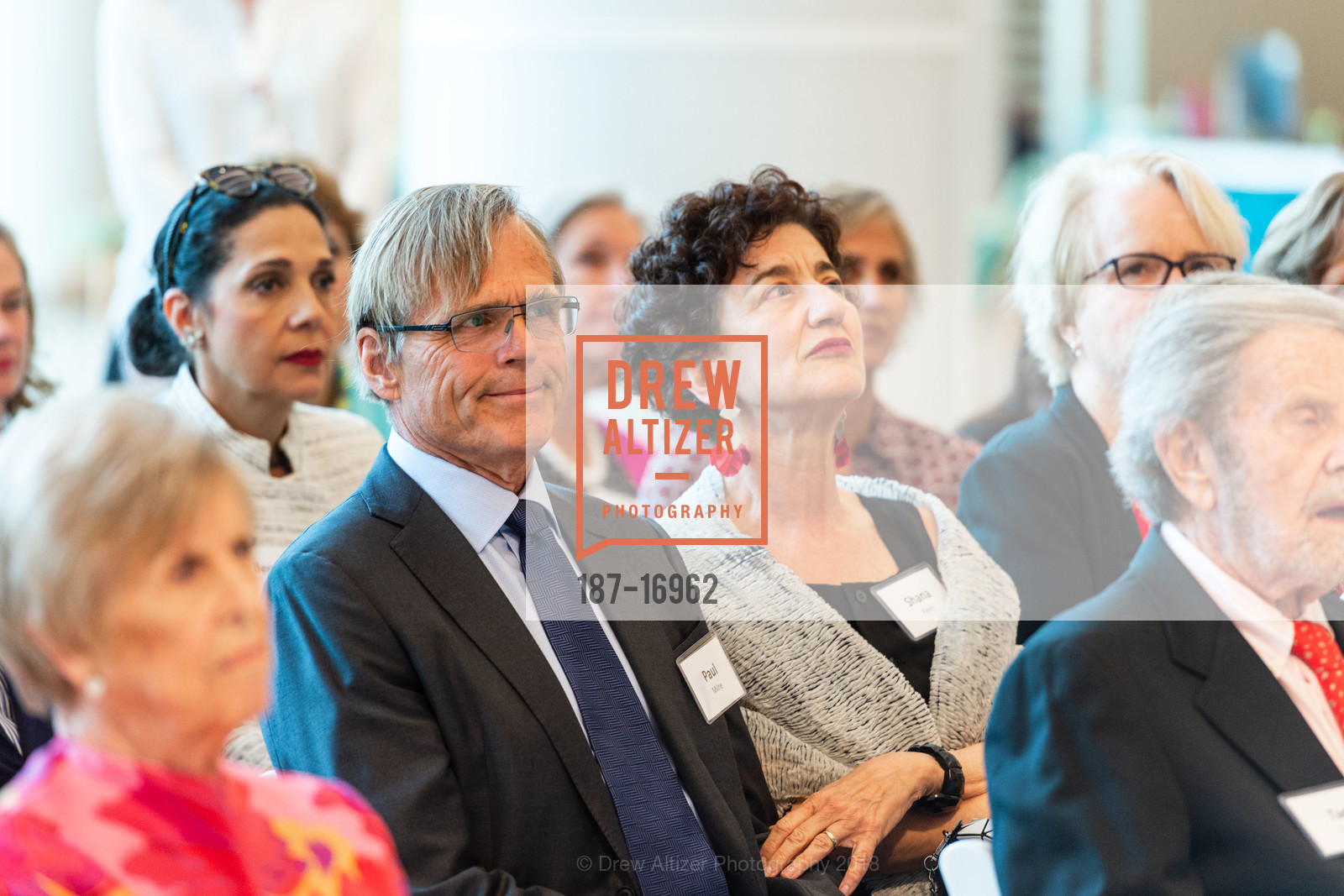Paul Milne, Shana Penn, Dedication and Ribbon Cutting of the Susan and John A. Sobrato Pavilion and the Tad and Dianne Taube Pavilion at Lucile Packard Children's Hospital, Lucile Packard Children's Hospital Stanford. 725 Welch Road, August 21st, 2018, Photo #187-16962 Paul Milne, Shana Penn, Photo #187-16962