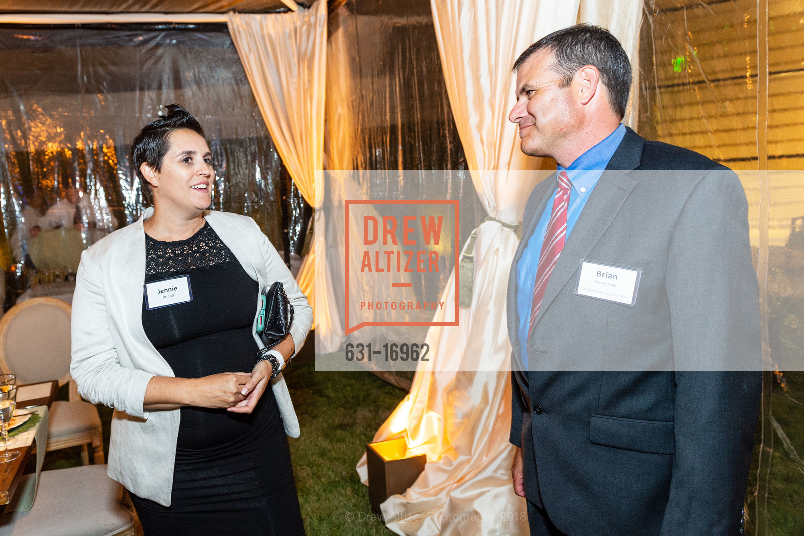 Jennie Briend, Brian Perronne, Dedication and Ribbon Cutting of the Susan and John A. Sobrato Pavilion and the Tad and Dianne Taube Pavilion at Lucile Packard Children's Hospital, Lucile Packard Children's Hospital Stanford. 725 Welch Road, August 21st, 2018, Photo #631-16962 Jennie Briend, Brian Perronne, Photo #631-16962
