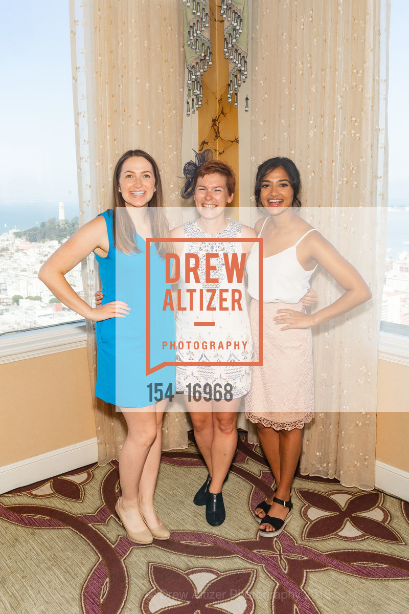 Jocelyn Parker, Meaghin Riske, Shreya Tanna, San Francisco Spinsters New Member Tea, San Francisco, Crown Room. 955 Mason Street, August 25th, 2018, Photo #154-16968 Jocelyn Parker, Meaghin Riske, Shreya Tanna, Photo #154-16968