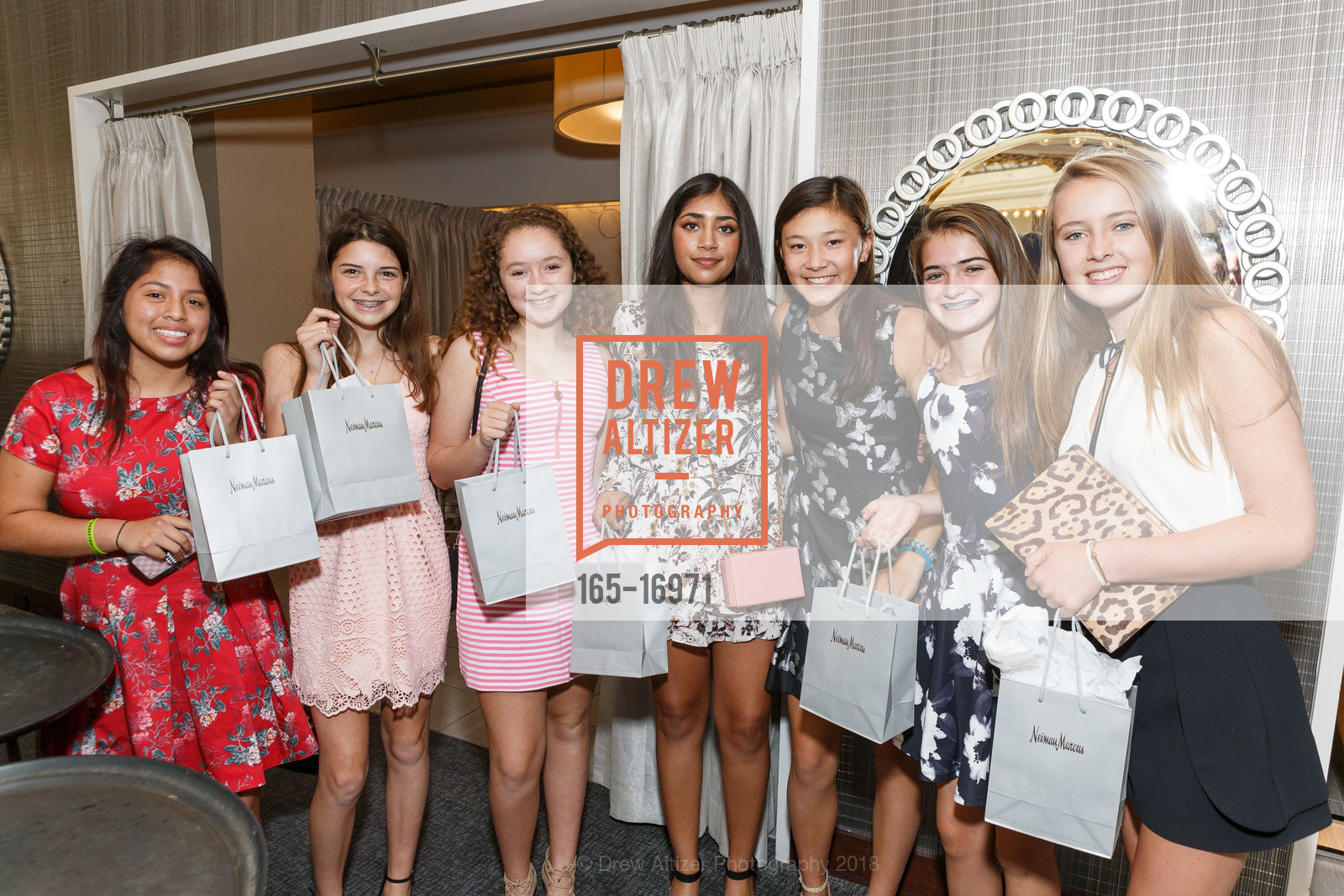 Caroline Novatney, Lyali Shaikh, Sophia Bobroff, Alex Eisler, Annie Stegall, Neiman Marcus and Sobia and Lyali Shaikh Host Selena Gomez x Coach Pop Up Brunch, Neiman Marcus, The Rotunda. 150 Stockton Street, September 8th, 2018, Photo #165-16971 Caroline Novatney, Lyali Shaikh, Sophia Bobroff, Alex Eisler, Annie Stegall, Photo #165-16971