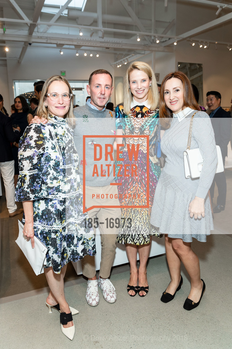 Jackie Reses, Jeffrey Kalinsky, Marissa Mayer, Noosheen Hashemi, Jeffrey Kalinsky and VOGUE Celebrate Jeffrey Store Opening at Stanford Shopping Center, Jeffrey Stanford Shopping Center. 660 Stanford Shopping Center, August 29th, 2018, Photo #185-16973 Jackie Reses, Jeffrey Kalinsky, Marissa Mayer, Noosheen Hashemi, Photo #185-16973