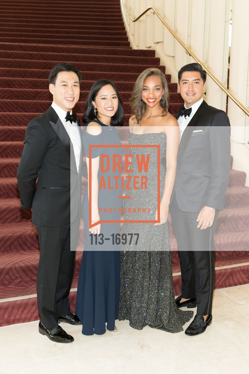 Kevin Yeh, Catherine Meng, Jerica Lee, Ariel Anaya, San Francisco Symphony 2018 Opening Night Gala, Davies Symphony Hall. 201 Van Ness Avenue, Photo #113-16977 Kevin Yeh, Catherine Meng, Jerica Lee, Ariel Anaya, Photo #113-16977