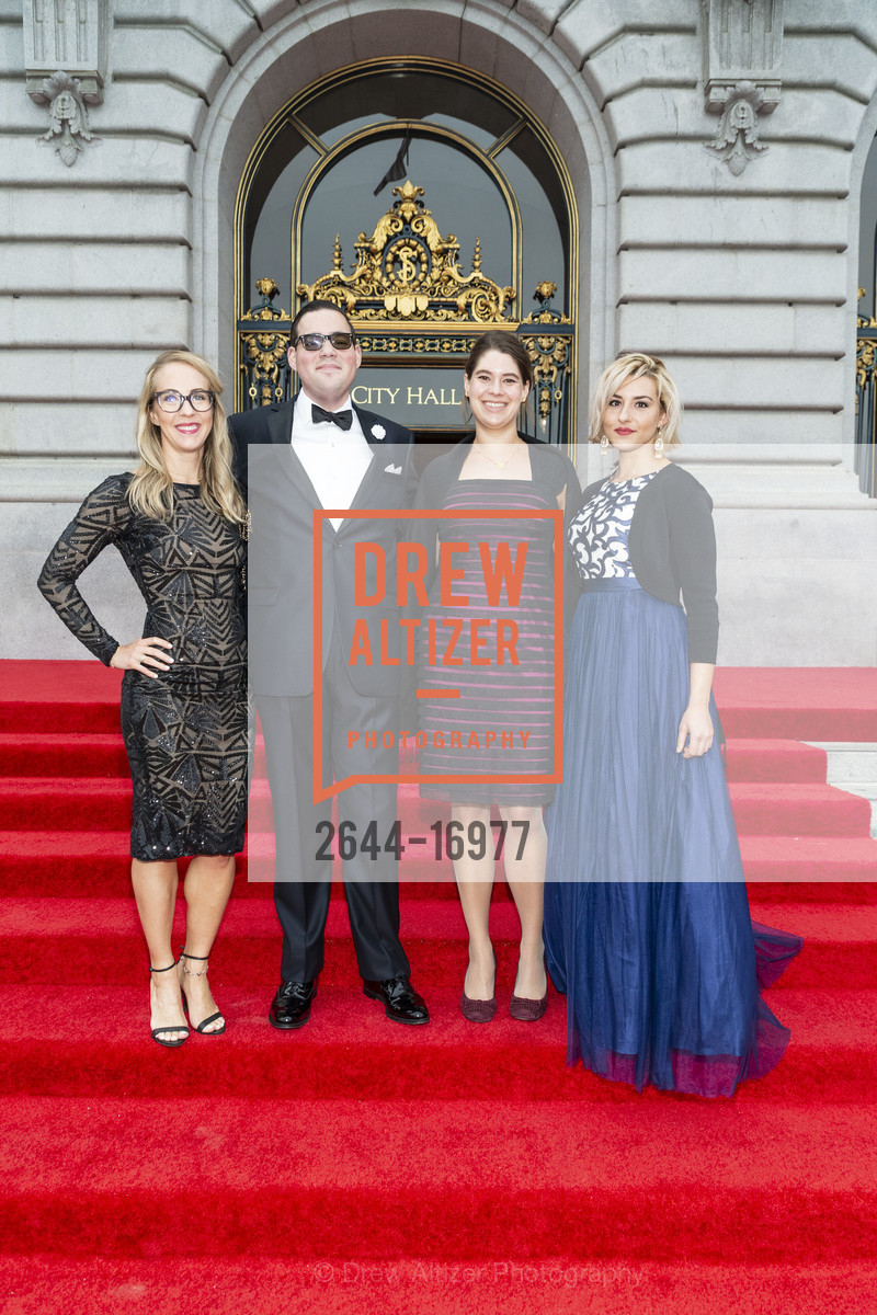 Nina Manke, Jacob Angel, Caitlyn Wolf, Angie Drummond, San Francisco Symphony 2018 Opening Night Gala, Davies Symphony Hall. 201 Van Ness Avenue, Photo #2644-16977 Nina Manke, Jacob Angel, Caitlyn Wolf, Angie Drummond, Photo #2644-16977