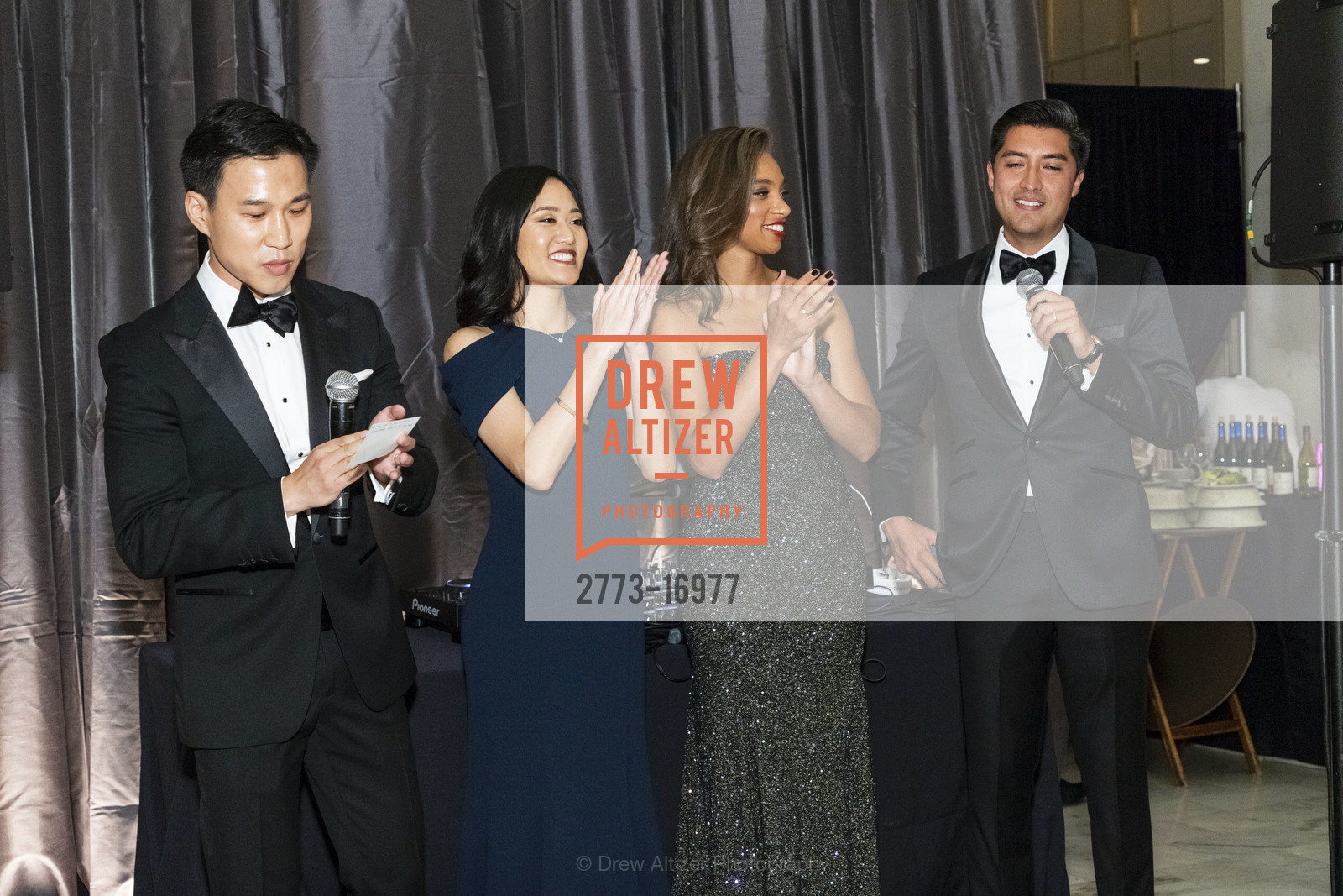 Kevin Yeh, Catherine Meng, Jerica Lee, Ariel Anaya, San Francisco Symphony 2018 Opening Night Gala, Davies Symphony Hall. 201 Van Ness Avenue, Photo #2773-16977 Kevin Yeh, Catherine Meng, Jerica Lee, Ariel Anaya, Photo #2773-16977