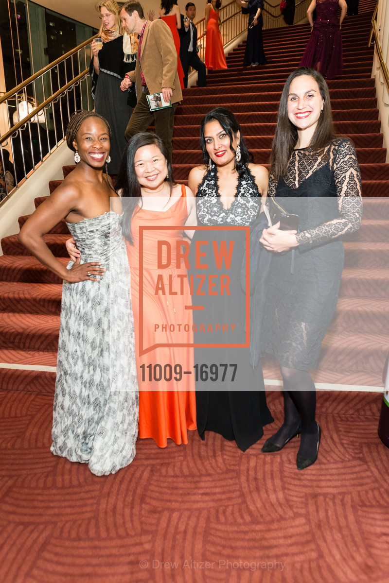 Mena Ochuko, Mimi Chan, Mira Veda, Margot Edelman, San Francisco Symphony 2018 Opening Night Gala, Davies Symphony Hall. 201 Van Ness Avenue, Photo #11009-16977 Mena Ochuko, Mimi Chan, Mira Veda, Margot Edelman, Photo #11009-16977