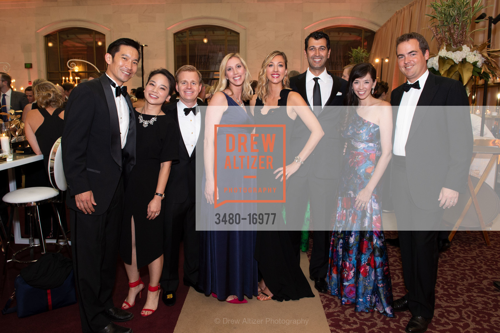 John Hsu, Anne Duong, Locke Bingham, Ellie Bingham, April Yarahmadi, Bo Yarahmadi, Rose Shattuck, Mayo Shattuck, San Francisco Symphony 2018 Opening Night Gala, Davies Symphony Hall. 201 Van Ness Avenue, Photo #3480-16977 John Hsu, Anne Duong, Locke Bingham, Ellie Bingham, April Yarahmadi, Bo Yarahmadi, Rose Shattuck, Mayo Shattuck, Photo #3480-16977