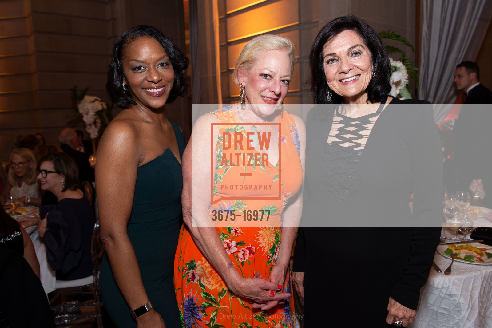 Stacy Sanders, Judi Basolo, Pamela Culp, San Francisco Symphony 2018 Opening Night Gala, Davies Symphony Hall. 201 Van Ness Avenue, Photo #3675-16977 Stacy Sanders, Judi Basolo, Pamela Culp, Photo #3675-16977