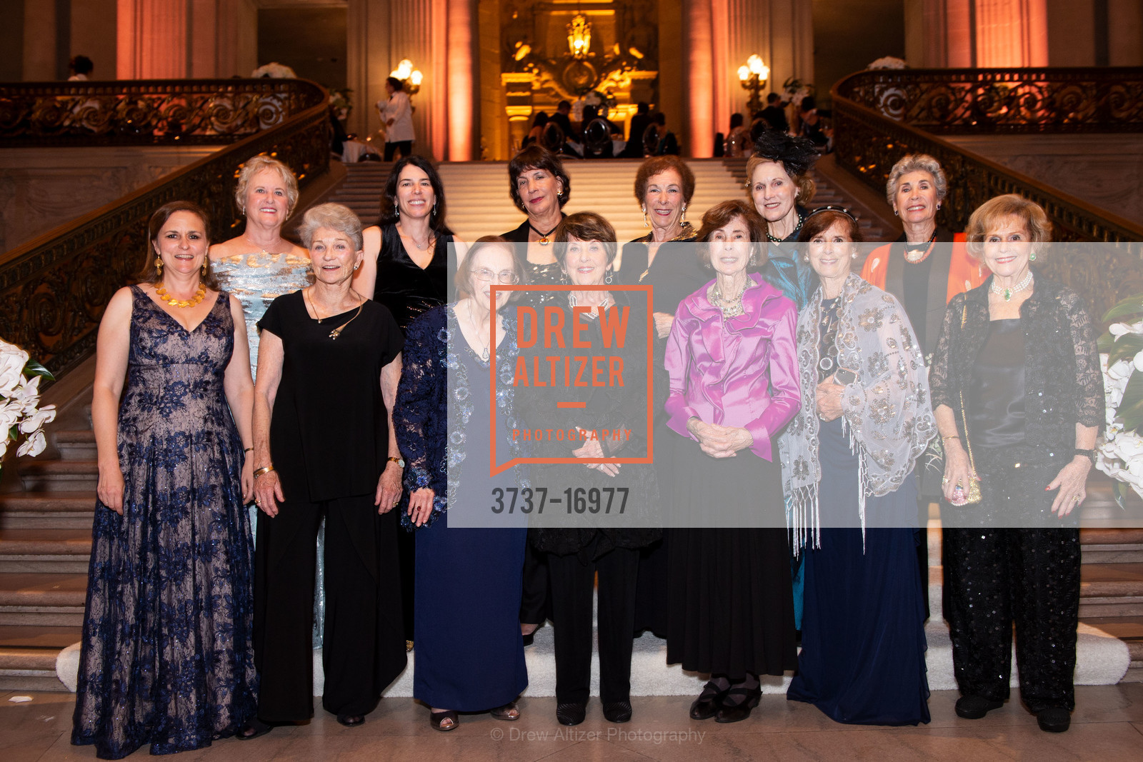 Barbara Walduck, Andrea Palmer, Sara Richter, Naomi Levinson, Dale Kramer, Judi Eisner, Gaye Bruce, Jeanette Goodman, Joanne Harrington, Barbara Olsen, Annie Nunan, Dorothea Gordon, Audrey Lampert, San Francisco Symphony 2018 Opening Night Gala, Davies Symphony Hall. 201 Van Ness Avenue, Photo #3737-16977 Barbara Walduck, Andrea Palmer, Sara Richter, Naomi Levinson, Dale Kramer, Judi Eisner, Gaye Bruce, Jeanette Goodman, Joanne Harrington, Barbara Olsen, Annie Nunan, Dorothea Gordon, Audrey Lampert, Photo #3737-16977