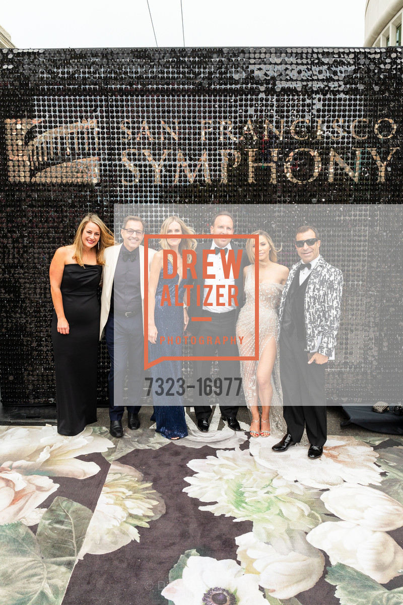 Elizabeth Kursess, Andy Chase, Emily Shagley, Dave Dollinger, Tara Dollinger, Mark Robbins, San Francisco Symphony 2018 Opening Night Gala, Davies Symphony Hall. 201 Van Ness Avenue, Photo #7323-16977 Elizabeth Kursess, Andy Chase, Emily Shagley, Dave Dollinger, Tara Dollinger, Mark Robbins, Photo #7323-16977