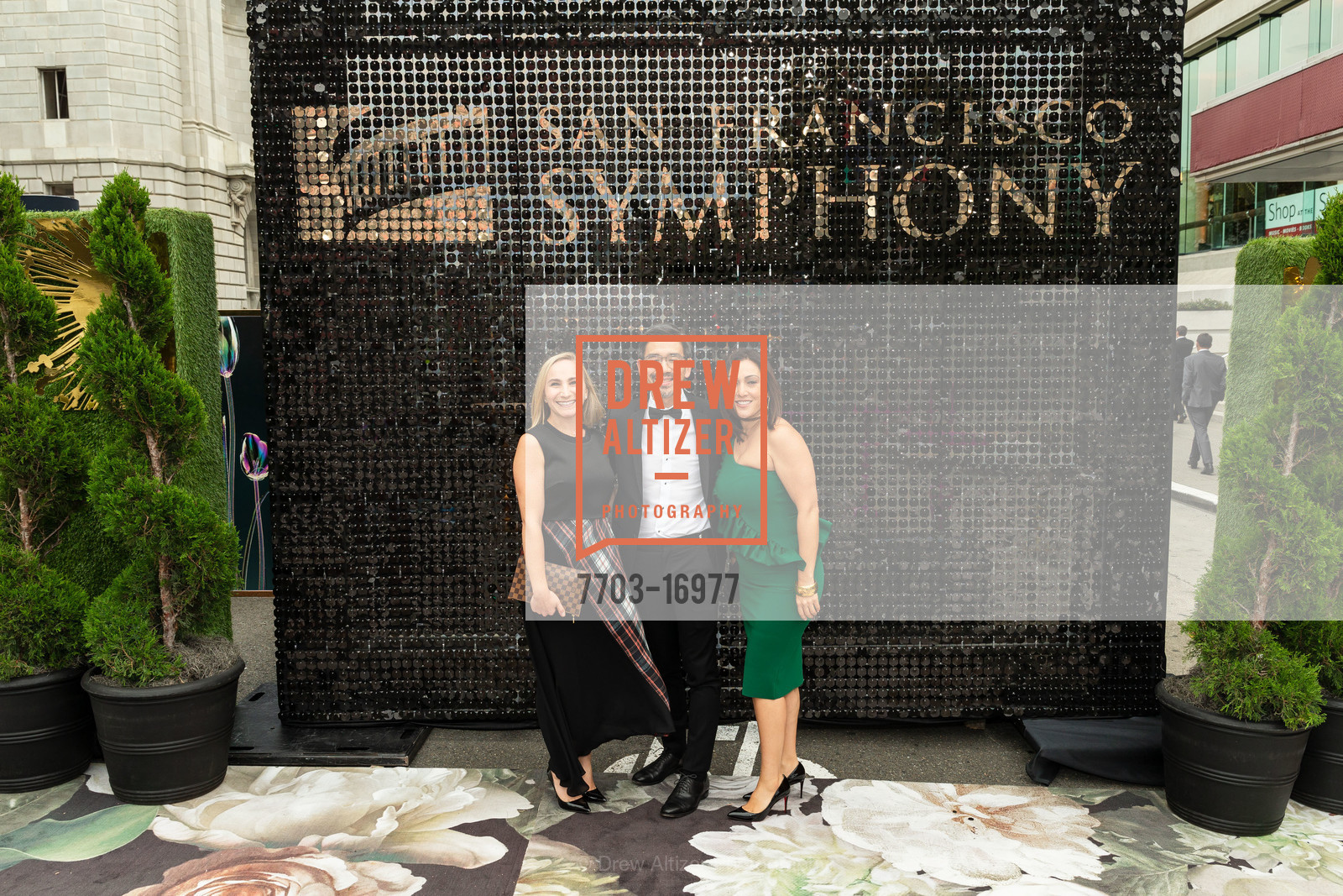 Jessie Gertz, Paul Yee, Jessica Ross, San Francisco Symphony 2018 Opening Night Gala, Davies Symphony Hall. 201 Van Ness Avenue, Photo #7703-16977 Jessie Gertz, Paul Yee, Jessica Ross, Photo #7703-16977