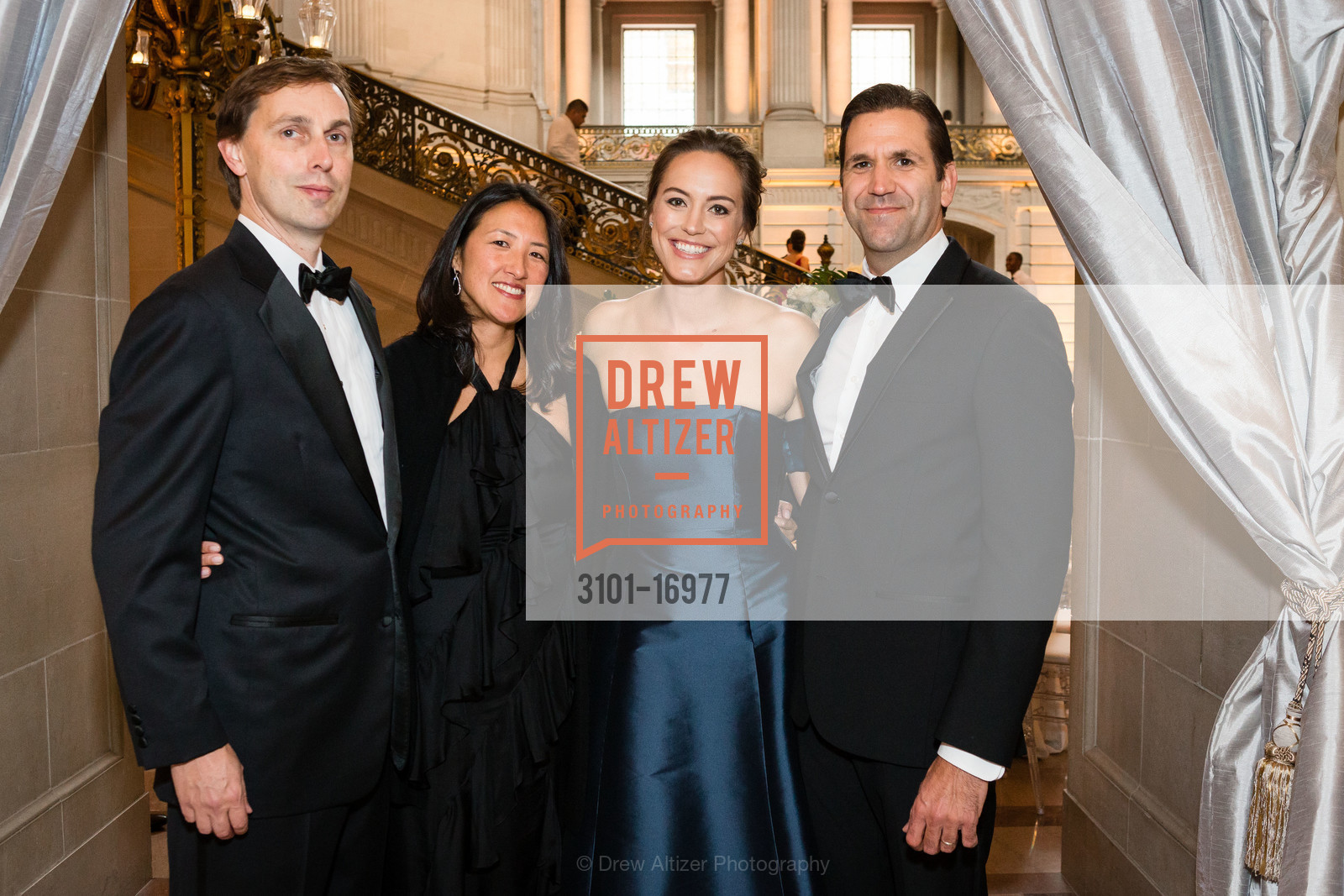 Ted Sweeney, Dominique Sweeney, Alexandra Jansen, John Jansen, San Francisco Symphony 2018 Opening Night Gala, Davies Symphony Hall. 201 Van Ness Avenue, Photo #3101-16977 Ted Sweeney, Dominique Sweeney, Alexandra Jansen, John Jansen, Photo #3101-16977
