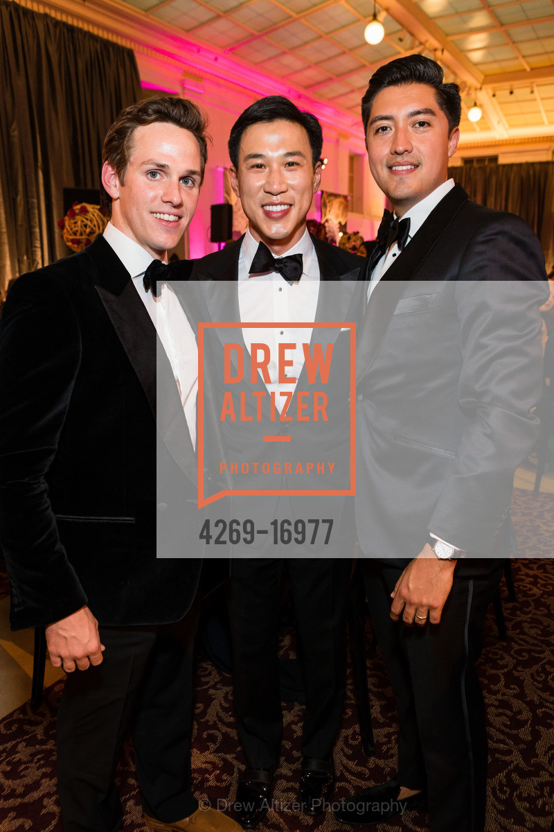 Tyler Zanini, Kevin Yeh, Ariel Anaya, San Francisco Symphony 2018 Opening Night Gala, Davies Symphony Hall. 201 Van Ness Avenue, Photo #4269-16977 Tyler Zanini, Kevin Yeh, Ariel Anaya, Photo #4269-16977