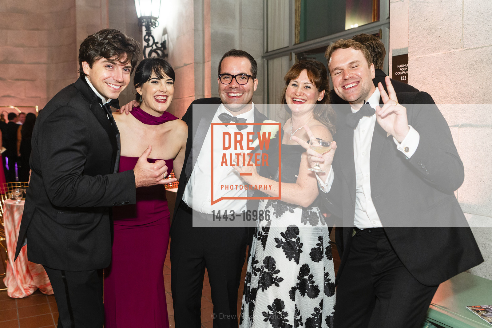 David Pershall, Laura Krumm, John Waugh, Katie Pershall, James Nieber, BRAVO! Club Opening Night Gala 2018, War Memorial Opera House. 301 Van Ness Ave, 401 Van Ness Ave, Photo #1443-16986 David Pershall, Laura Krumm, John Waugh, Katie Pershall, James Nieber, Photo #1443-16986