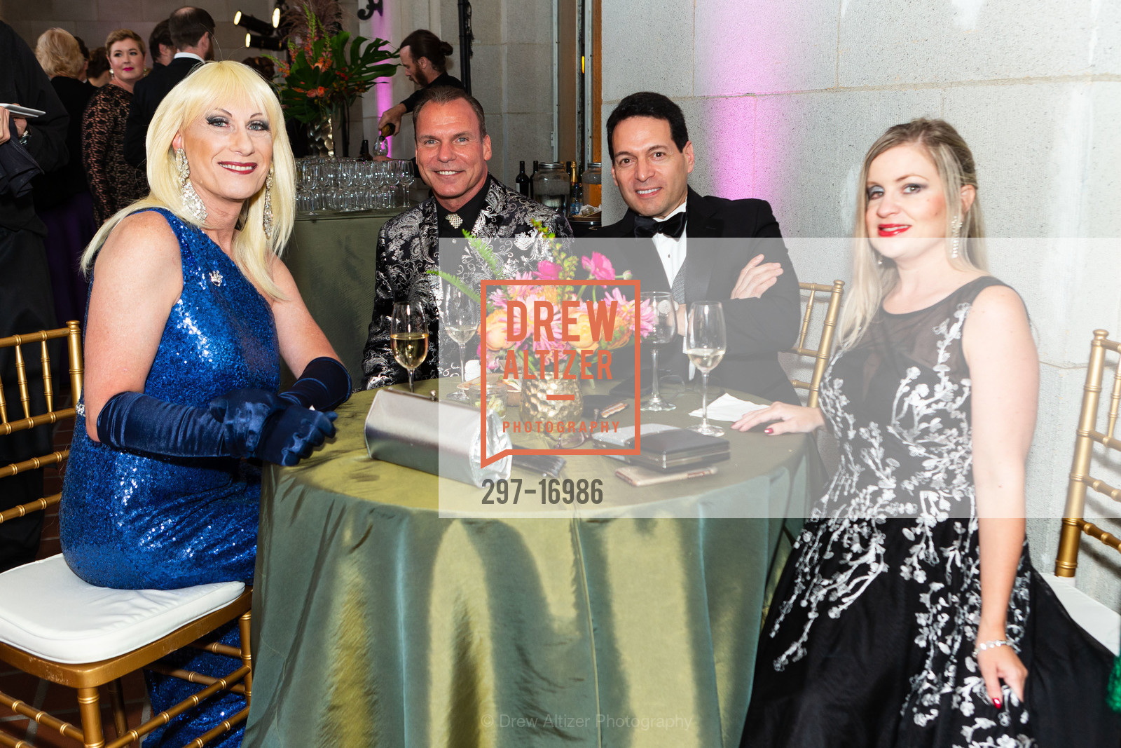 Donna Sachet, Richard Sablatura, Robert Saenz, Julie Hall, BRAVO! Club Opening Night Gala 2018, War Memorial Opera House. 301 Van Ness Ave, 401 Van Ness Ave, Photo #297-16986 Donna Sachet, Richard Sablatura, Robert Saenz, Julie Hall, Photo #297-16986