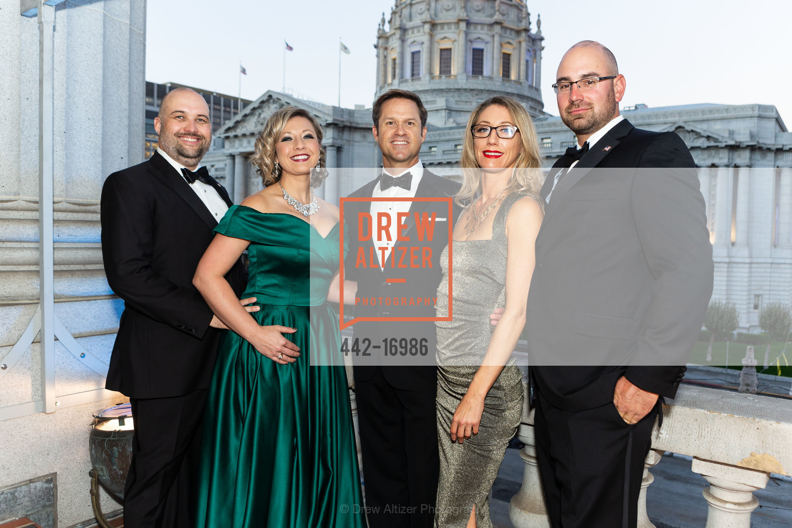 Shawn McMurray, Kathleen Kirkpatrick, Aaron Farley, Caskey Baker, Benjamin Mercer, BRAVO! Club Opening Night Gala 2018, War Memorial Opera House. 301 Van Ness Ave, 401 Van Ness Ave, Photo #442-16986 Shawn McMurray, Kathleen Kirkpatrick, Aaron Farley, Caskey Baker, Benjamin Mercer, Photo #442-16986