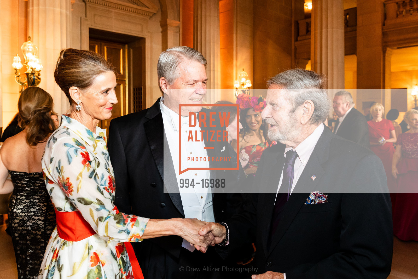 Cynthia Livermore, Richard Livermore, Tad Taube, San Francisco Opera Ball 2018, War Memorial Opera House. 301 Van Ness Ave, Photo #994-16988 Cynthia Livermore, Richard Livermore, Tad Taube, Photo #994-16988
