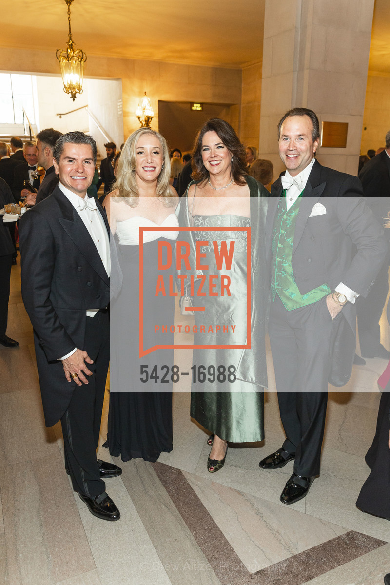 Chris Meza, Leslie Gay, Karin Flood, Chip Zecher, San Francisco Opera Ball 2018, War Memorial Opera House. 301 Van Ness Ave, Photo #5428-16988 Chris Meza, Leslie Gay, Karin Flood, Chip Zecher, Photo #5428-16988