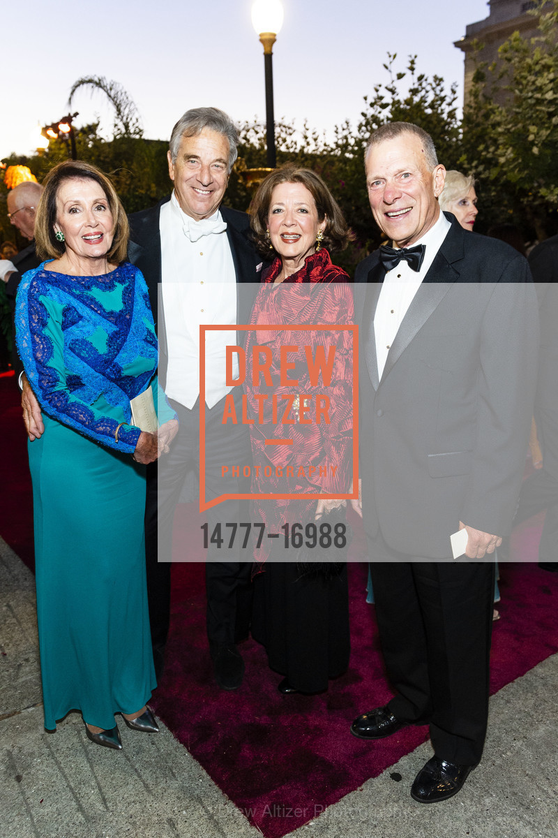 Nancy Pelosi, Paul Pelosi, Linda Kemper, David Gockley, San Francisco Opera Ball 2018, War Memorial Opera House. 301 Van Ness Ave, Photo #14777-16988 Nancy Pelosi, Paul Pelosi, Linda Kemper, David Gockley, Photo #14777-16988