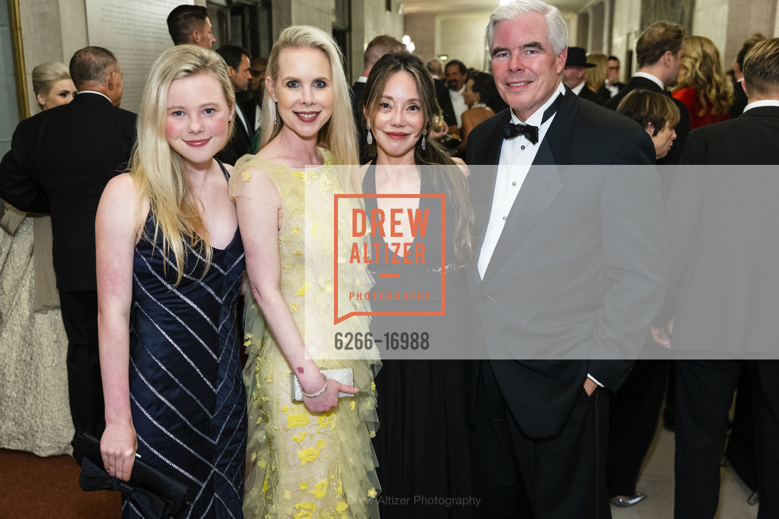 Kelly Cronan, Shannon Cronan, France Szeto, Dan Cronan, San Francisco Opera Ball 2018, War Memorial Opera House. 301 Van Ness Ave, Photo #6266-16988 Kelly Cronan, Shannon Cronan, France Szeto, Dan Cronan, Photo #6266-16988