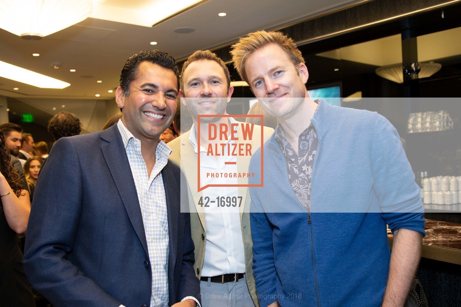 Chris Zand, Justin Hoke, Brian Lucas, DeepGreen and LVMH at 181 Fremont, 181 Fremont, September 7th, 2018, Photo #42-16997 Chris Zand, Justin Hoke, Brian Lucas, Photo #42-16997