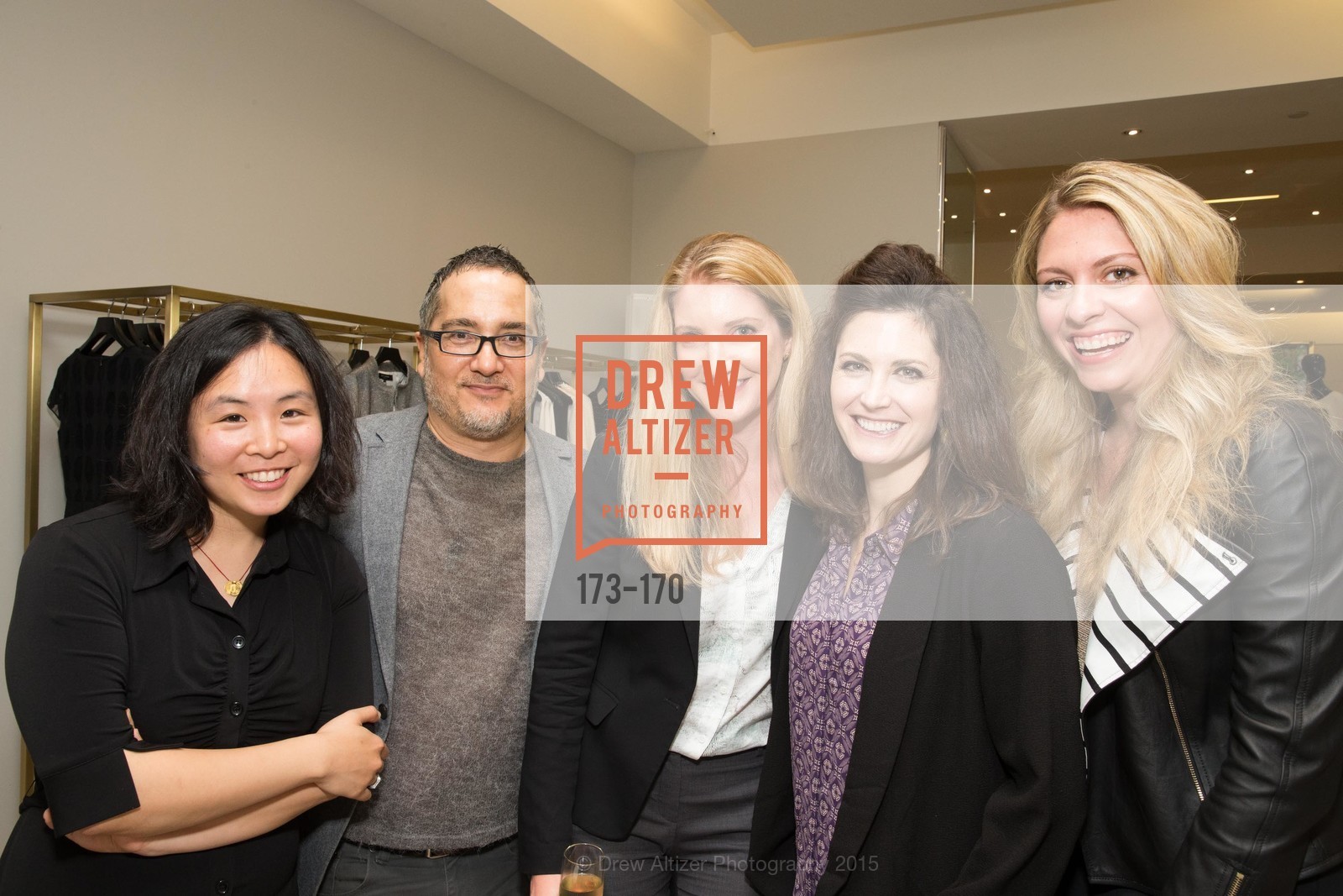Grace Woo, Robert Burns Nixon, Clara Nabity, Eleanor Kunkel, Rachel Baker, Gucci & Vogue Dinner, St. John Boutique. 767A Market Street, Suite B, June 17th, 2015, Photo #173-170 Grace Woo, Robert Burns Nixon, Clara Nabity, Eleanor Kunkel, Rachel Baker, Photo #173-170