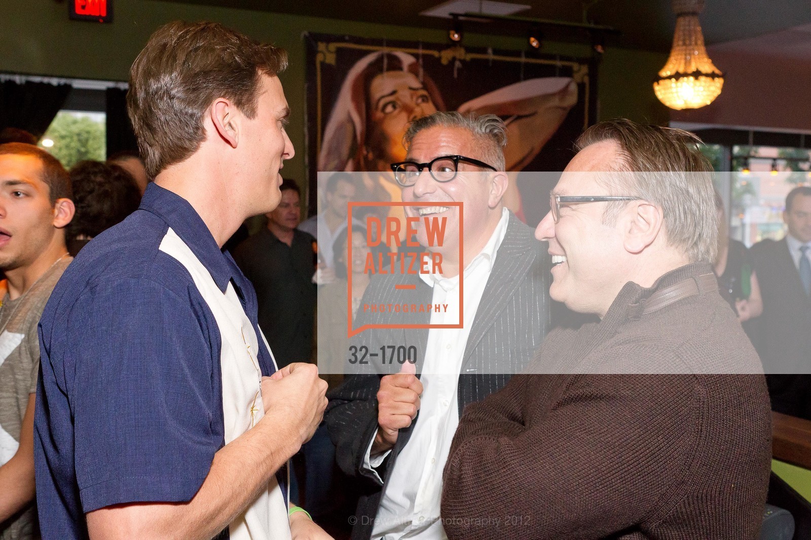 Alec Perkins, Ray Azoulay, Stanlee Gatti, Lucky Strike Lanes SF Opening benefitting TIPPING POINT, US, March 8th, 2012, Photo #32-1700 Alec Perkins, Ray Azoulay, Stanlee Gatti, Photo #32-1700