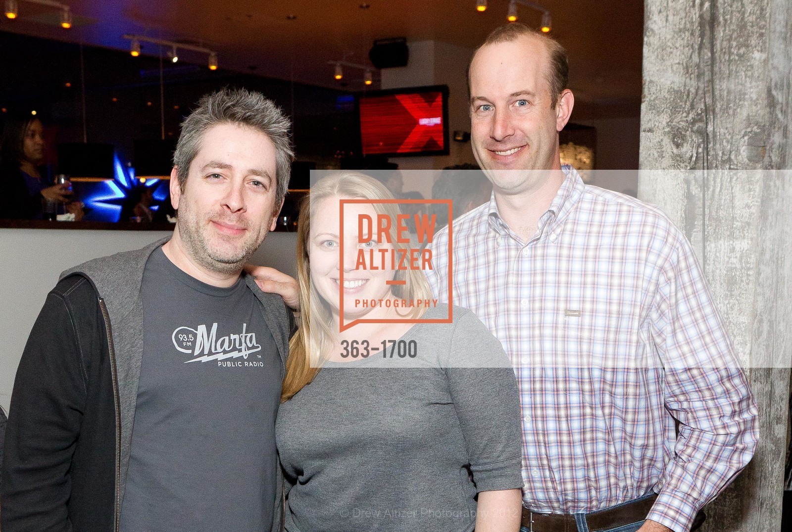 Jonathan Abrams, Shannon Chircop, Michael Levit, Lucky Strike Lanes SF Opening benefitting TIPPING POINT, US, March 8th, 2012, Photo #363-1700 Jonathan Abrams, Shannon Chircop, Michael Levit, Photo #363-1700