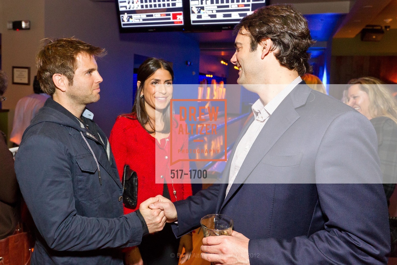 Joey Cannata, Liza Cannata, Brian Wilsey, Lucky Strike Lanes SF Opening benefitting TIPPING POINT, US, March 8th, 2012, Photo #517-1700 Joey Cannata, Liza Cannata, Brian Wilsey, Photo #517-1700