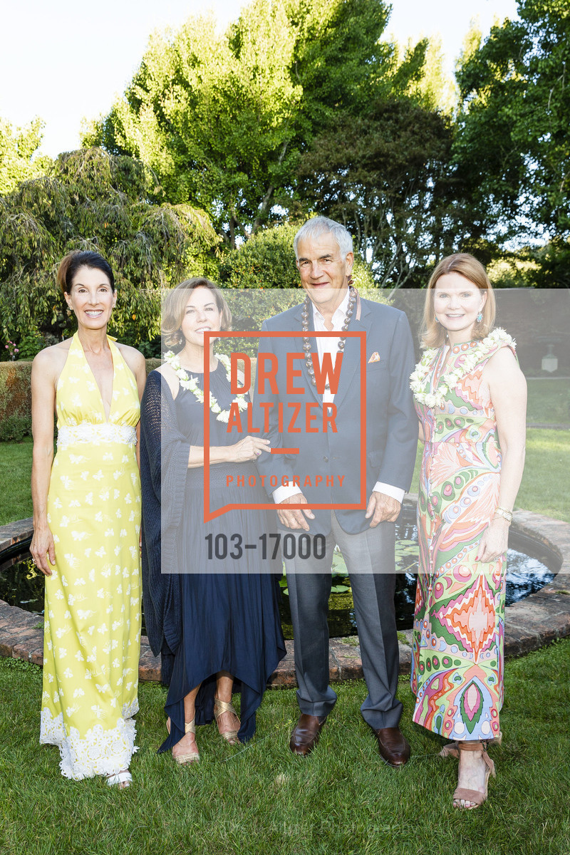 Anne Mellenthin, Charlene Cogan, Albert Guibara, Jacque Jarve, Filoli's Pacific Paradise Gala 2018, Filoli. 86 Canada Road, Photo #103-17000 Anne Mellenthin, Charlene Cogan, Albert Guibara, Jacque Jarve, Photo #103-17000