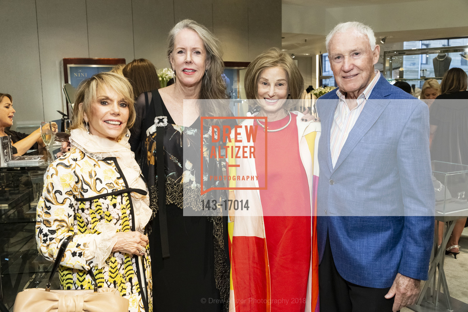 Riva Berelson, Leslie McQuown, Ann Blackwell, Neil Bond, Saks Fifth Avenue It List Fall Fashion Show, Saks Fifth Avenue. 384 Post St, September 13th, 2018, Photo #143-17014 Riva Berelson, Leslie McQuown, Ann Blackwell, Neil Bond, Photo #143-17014